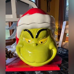 the Grinch cookie canister